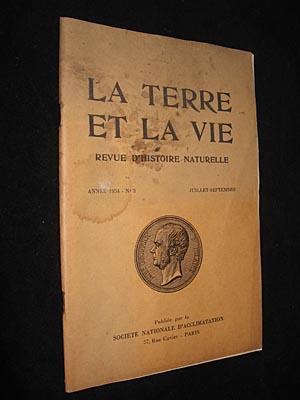 Seller image for La Terre et la Vie, n 3, anne 1954, juillet-septembre for sale by Abraxas-libris