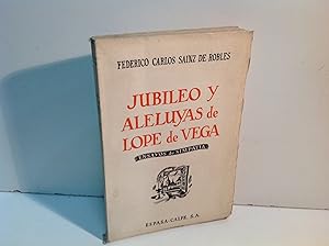 Imagen del vendedor de JUBILEO Y ALELUYAS DE LOPE DE VEGA SAINZ DE ROBLES FEDERICO CARLOS 1936 a la venta por LIBRERIA ANTICUARIA SANZ