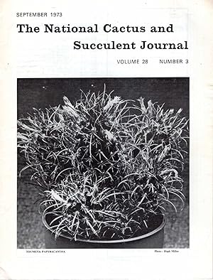 Seller image for THE NATIONAL CACTUS AND SUCCULENT JOURNAL volume 28 Number 3 for sale by Pendleburys - the bookshop in the hills