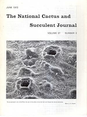 Seller image for THE NATIONAL CACTUS AND SUCCULENT JOURNAL volume 27 Number 2 for sale by Pendleburys - the bookshop in the hills