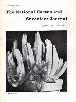 Seller image for THE NATIONAL CACTUS AND SUCCULENT JOURNAL volume 27 Number 3 for sale by Pendleburys - the bookshop in the hills
