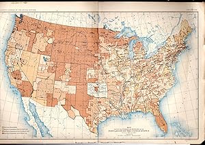 Immagine del venditore per MAP:"Map Showing The Increase and Decrease of the population of the US Between 1880 and 1890 " from Report on Population of the United States at the Eleventh Census: 1890. Part I venduto da Dorley House Books, Inc.