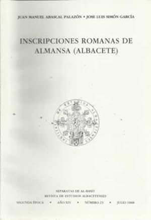 Imagen del vendedor de Inscripciones romanas de Almansa (Albacete) a la venta por Librera Cajn Desastre