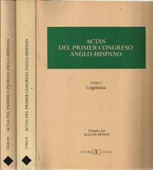 Imagen del vendedor de Actas del primer congreso Anglo-Hispano. 3 Tomos: I, Lingistica. II, Literatura. III, Historia a la venta por Librera Cajn Desastre