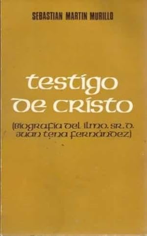 Bild des Verkufers fr Testigo de Cristo. Biografa del Ilmo. sr. d. Juan Tena Fernndez zum Verkauf von Librera Cajn Desastre