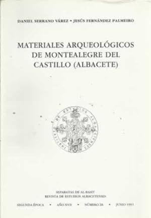 Imagen del vendedor de Materiales arqueolgicos de Montealegre del Castillo (Albacete) a la venta por Librera Cajn Desastre