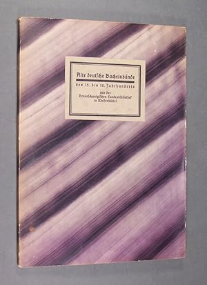 Imagen del vendedor de Alte deutsche Bucheinbnde. Ausgewhlt und beschrieben von Dr. Hermann Herbst. Anllich des Bundestages deutscher Buchbinderinnungen vom 17. bis 20. Juli 1926 in Brauschweig, herausgegeben von der Landesbibliothek in Wolfenbttel mit einer Vorrede und Einleitung von Dr. Heinrich Schneider. a la venta por Antiquariat Kretzer