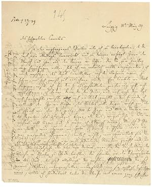 Bild des Verkufers fr Autograph letter signed. zum Verkauf von Antiquariat INLIBRIS Gilhofer Nfg. GmbH