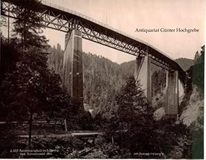 Ravennaviaduct im Höllenthal, badischer Schwarzwald 1893. Bildnummer A. 927.