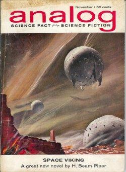 Bild des Verkufers fr ANALOG Science Fact & Science Fiction: November, Nov. 1962 ("Space Viking") zum Verkauf von Books from the Crypt