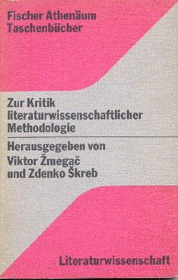 Seller image for Zur Kritik literaturwissenschaftlicher Methodologie. for sale by Galerie Joy Versandantiquariat  UG (haftungsbeschrnkt)