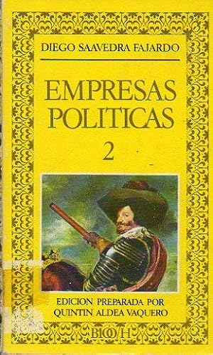 Immagine del venditore per EMPRESAS POLTICAS. IDEA DE UN PRNCIPE POLTICO-CRISTIANO. Vol. 2. Edic. de Quintn Aldea Vaquero. venduto da angeles sancha libros