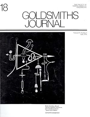 Image du vendeur pour Goldsmiths Journal 18 Volume IV Number 3 June 1978 mis en vente par Book Booth