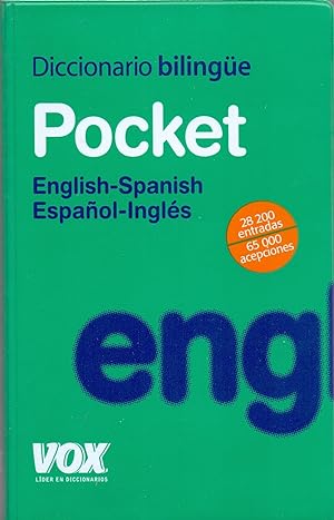 Seller image for DICCIONARIO BILINGUE POCKET - ENGLISH-SPANISH, ESPAOL-INGLES (28.200 entradas, 65.000 acepciones) for sale by Libreria 7 Soles