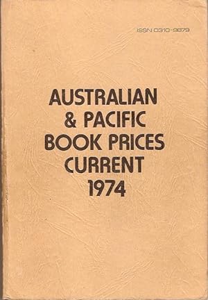 Image du vendeur pour Australian & Pacific Book Prices Current 1974 mis en vente par City Basement Books