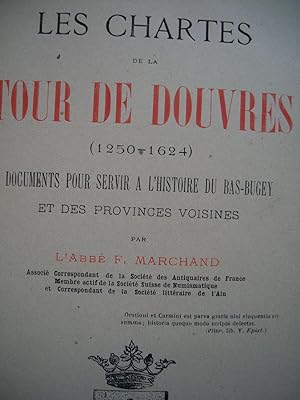 les CHARTES de la TOUR de DOUVRES 1250-1624