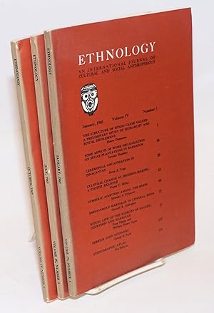 Ethnology: an international journal of cultural and social anthropology; volume IV, numbers 1, 3 ...