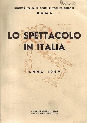 Seller image for lo spettacolo in italia anno 1949 for sale by Libreria Del Corso
