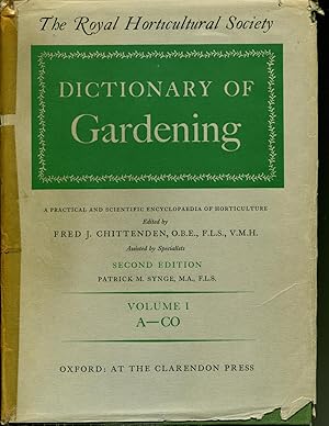 Imagen del vendedor de The Royal Horticultural Society Dictionary of Gardening: A Practical and Scientific Encyclopaedia of Horticulture. Vol I: A-Co a la venta por Orca Knowledge Systems, Inc.