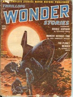 Immagine del venditore per THRILLING WONDER Stories: April, Apr. 1952 ("Double Jeopardy") venduto da Books from the Crypt