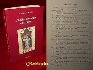 Imagen del vendedor de L'Ancien testament en syriaque ---- [ tudes syriaques n5 ] a la venta por Okmhistoire