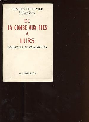 Image du vendeur pour DE LA COMBE AUX FEES A LURS mis en vente par Le-Livre