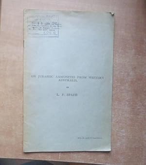 Image du vendeur pour On Jurassic Ammonites from Western Australia mis en vente par BRIMSTONES