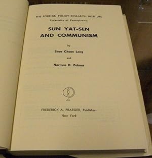 Imagen del vendedor de SUN YAT-SEN AND COMMUNISM a la venta por Parnassus Book Service, Inc
