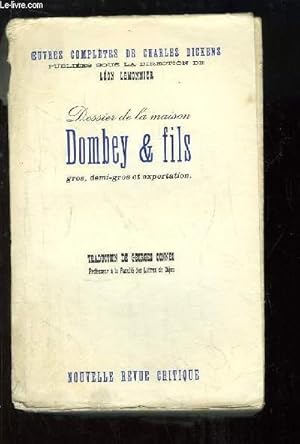 Imagen del vendedor de Dossier de la Maison. Dombey & Fils. Gros, demi-gros et exportation. a la venta por Le-Livre