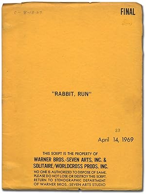 Immagine del venditore per [Screenplay]: Rabbit, Run venduto da Between the Covers-Rare Books, Inc. ABAA