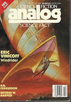 Bild des Verkufers fr ANALOG Science Fiction/ Science Fact: October, Oct. 1986 zum Verkauf von Books from the Crypt
