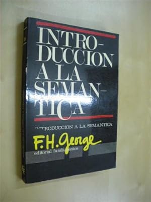 Seller image for INTRODUCCIN A LA SEMANTICA for sale by LIBRERIA TORMOS