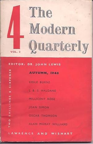 The Modern Quarterly, New Series, Vol. 3, No. 4, Autumn 1948