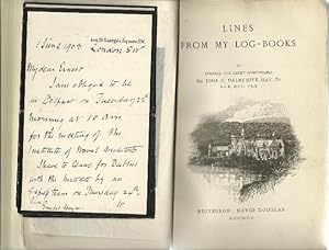 Bild des Verkufers fr Lines From My Log Books. zum Verkauf von Saintfield Antiques & Fine Books