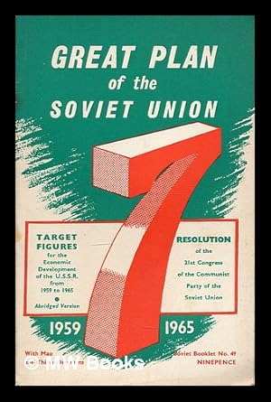 Seller image for Target figures for the economic development of the USSR over 1959-1965/Resolution of the 21st Congress of the Communist Party of the Soviet Union, February 5th, 1959 for sale by MW Books