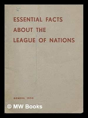 Immagine del venditore per Essential facts about the League of Nations venduto da MW Books