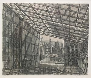 Copper engraving: "Penthouse Roof"