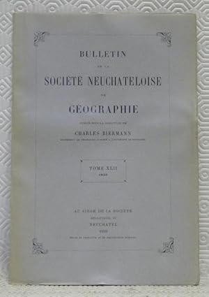 Imagen del vendedor de Bulletin de la socit Neuchteloise de Gographie. Publi sous la direction de Charles Biermann. Tome XLII. 1933.Aux portes des Ocans.Deux statuettes gyptiennes d'poque ramesside. Avec 4 photographies dans le texte. a la venta por Bouquinerie du Varis