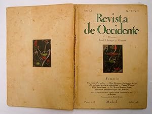 Immagine del venditore per REVISTA DE OCCIDENTE n XCVII venduto da La Social. Galera y Libros