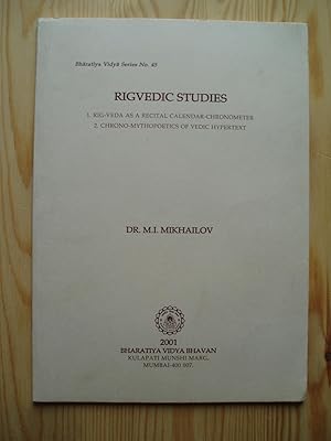 Immagine del venditore per Rigvedic Studies venduto da Expatriate Bookshop of Denmark