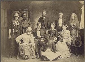 AMATEUR THEATRE COMPANY CIRCA 1900, 6 X 8 Photograph