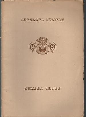 Seller image for Anecdota Scowah Number Three: The Ancient Greeks & Joe Miller for sale by Dorley House Books, Inc.