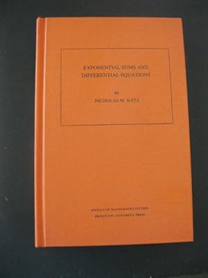 Seller image for EXPONENTIAL SUMS AND DIFFERENTIAL EQUATIONS for sale by The Book Scot