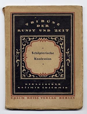 Bild des Verkufers fr Schpferische Konfession. zum Verkauf von Daniel Thierstein