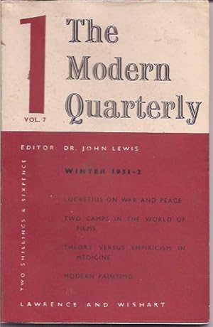 The Modern Quarterly, New Series, Vol. 7 completel, Nos. 1-4, 1951-52