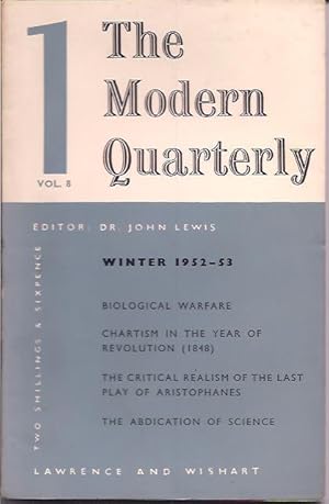The Modern Quarterly, New Series, Vol. 8, No. 1, Winter 1952-53