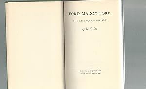 Seller image for Ford Madox Ford: The Essence of His Art for sale by Dorley House Books, Inc.