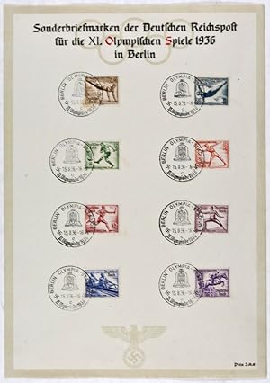 1936 Berlin Olympic Games commemorative stamp collection