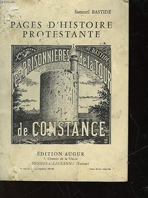 Seller image for PAGES D'HISTOIRE PROTESTANTE for sale by Le-Livre