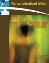 Imagen del vendedor de Abnormal Psychology International Edition a la venta por Modernes Antiquariat an der Kyll